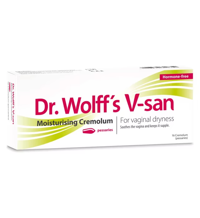 Dr. Wolff's V-san Moisturising Cremolum for Vaginal Dryness 16 pcs | Pessaries