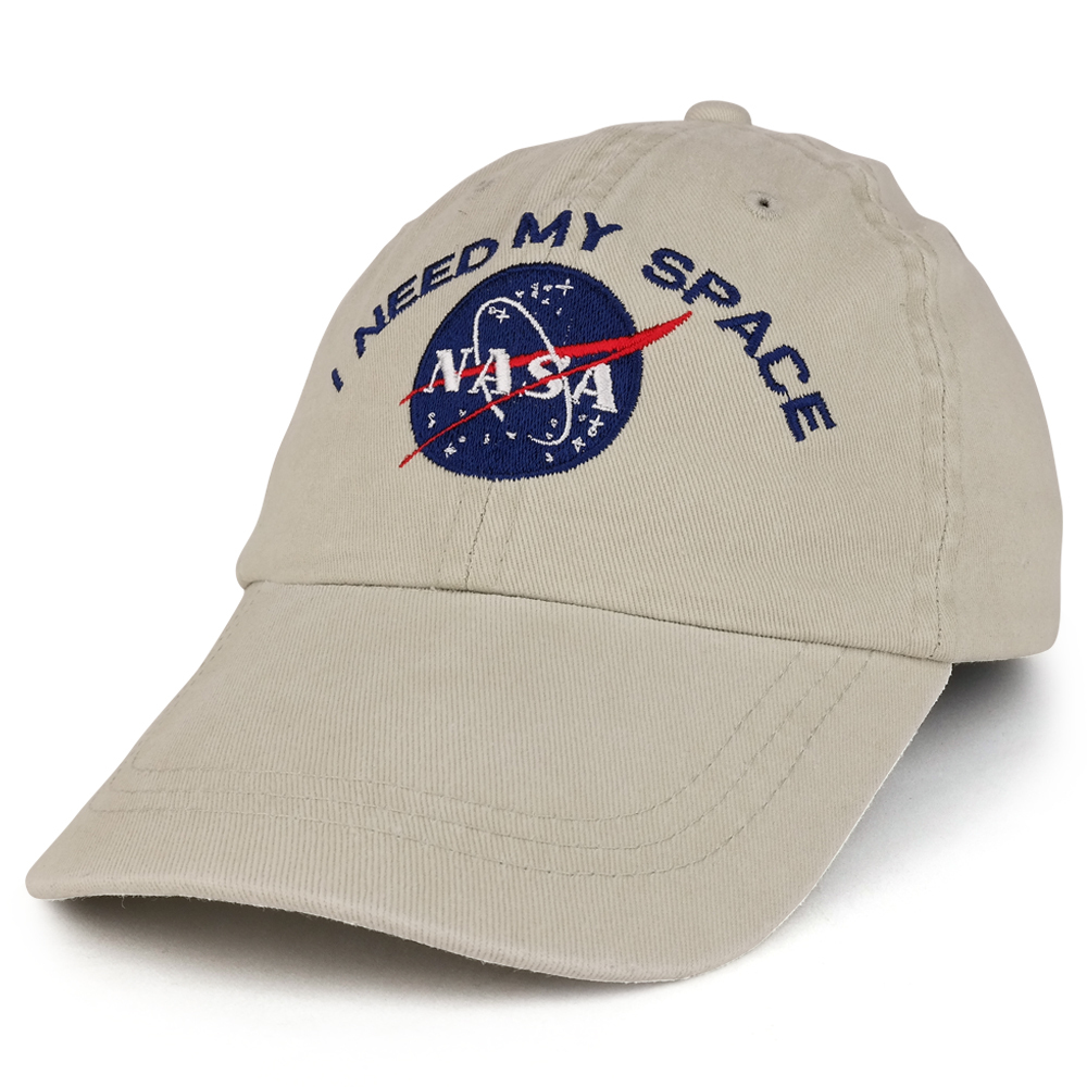 Youth NASA I Need My Space Embroidered Soft Washed Cotton Twill