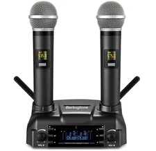 Berlingtone BR-60UM Wireless Microphone System Dual Wireless Mics, rechargeable