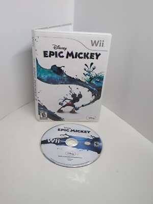Disney Epic Mickey (Nintendo Wii, 2010) No Manual, Box Damage