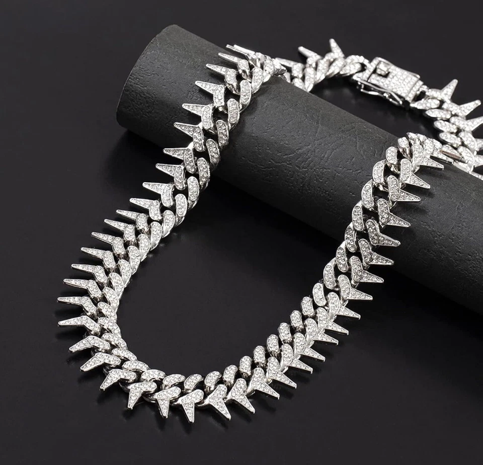 Espinas de cadena Iced Out para hombre | Iced Out Luxury Foto 2 de 4