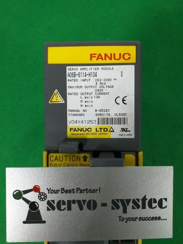 FANUC POWER SUPPLY MODULE A06B-6114-H104 (USED) DHL INT'L SHIPPING - Picture 2 of 8