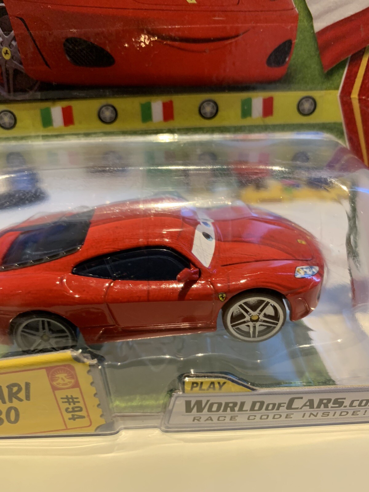 Disney Pixar Movie Cars Race-O-Rama Ferrari F430 Toy Car #21 