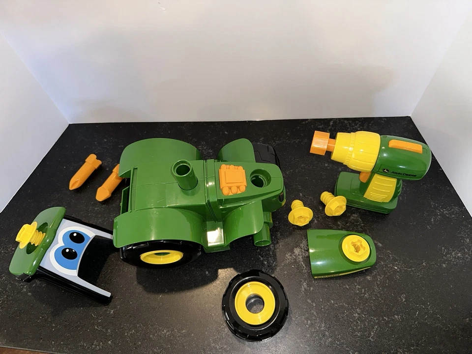 John Deere Build-a-Johnny Tractor Toy - Kids 18 Mo Up - Toy Drill - Image 3 of 3