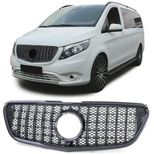 Sport Kühlergrill Passt für Mercedes Vito W447 2014-2019 Carbon Optik