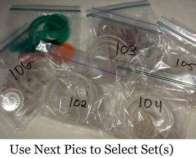 Lot of Spirograph Replacement Pieces Parts Clear Plastic Gears