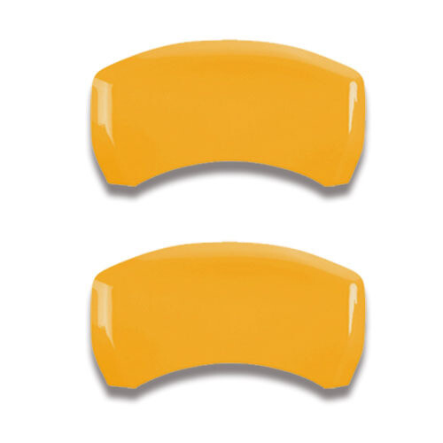 2023-2024 GMC Canyon Front + Rear Yellow MGP Brake Disc Caliper Covers 4pc Set - Picture 3 of 10