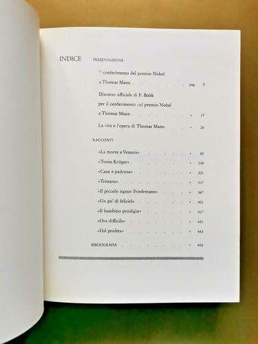 RACCONTI (Premi Nobel per la letteratura 1929), Mann, Fabbri 1966. - Picture 3 of 4