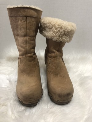 fold down leather boots
