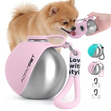 Creative Portable Outdoor Pet Stainless Steel Water Cup Small Dog Water Bottle C
