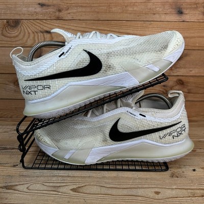 Nike Tennisschuhe Herren Größe UK 9 Court React Vapor NXT weiß grau Turnschuhe