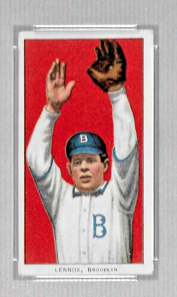 1909-11 T206 PIEDMONT 350 TOBACCO BASEBALL CARD PSA 4 NQ ED LENNOX MLB BROOKLYN view 3