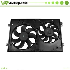 Radiator Condenser Cooling Fan For 1999-2006 Volkswagen Golf 2000-2002 Audi TT