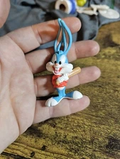 Vintage 90s Warner Bros Tiny Toons Buster Bunny Cake Topper PVC Figure Applause