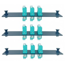 3 PCS 6 Fibers LC/OM3 Duplex Multi Mode Fiber Patch Panel LGX Compatible