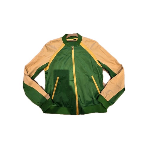 Zara Women's Satin Green Yellow Jacket Size M Used Once Excellent Condition - Picture 4 of 9