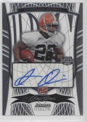 2009 Bowman Sterling 95/999 James Davis #119 Rookie Auto RC u0h