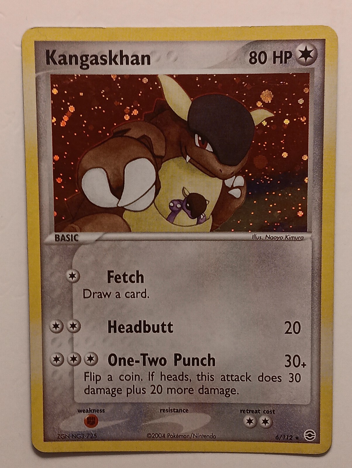 Kangaskhan 6/112 Ex Fire Red Leaf Green Holo Rare Vintage Pokemon TCG