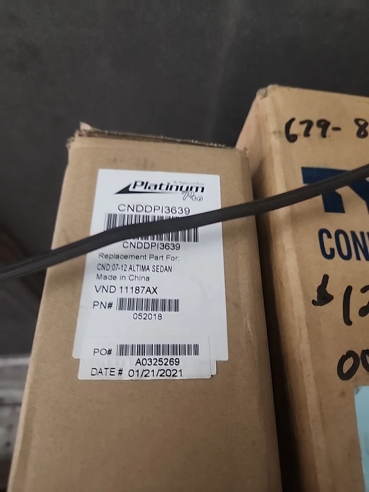 4979 Condensador apto para Nissan Altima 2000 2001 2.4 L4 Foto 3 de 3