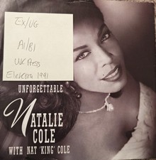 Natalie Cole With Nat King Cole Unforgettable Vinyl Record 7" EX/VG EKR 128 1991