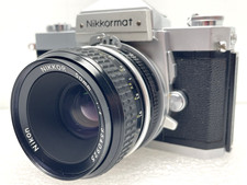 VINTAGE NIKON NIKKORMAT FTN FILM CAMERA w 50mm 1.2 LENS NICE TESTED WORKING