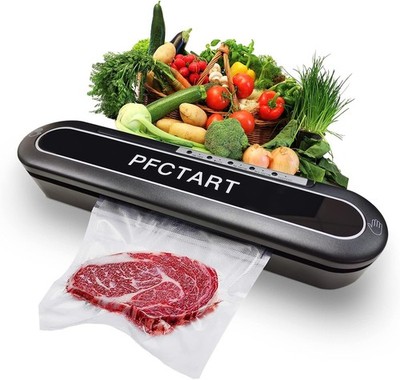 8 In 1 Vacuum Sealer Pulse function External Cutter Support Wet & Dry w/10 Bags
