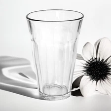 VTG Duralex France PICARDIE CLEAR Multisided Panels 12 OZ Iced Tea Glass NEW