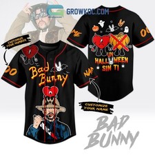 Bad Bunny Un Halloween Sin Ti Personalized Baseball Jersey