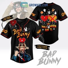 Bad Bunny Un Halloween Sin Ti Personalized Baseball Jersey