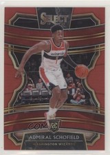 2019-20 Panini Select Concourse Red Prizm 122/199 Admiral Schofield #6 01w1