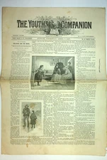 Youth's Companion Magazine Apr 7 1887 GD Low Grade