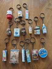 Vintage European Advertising Novelty Keyring x 15 Job Lot. 1970s / 80's.