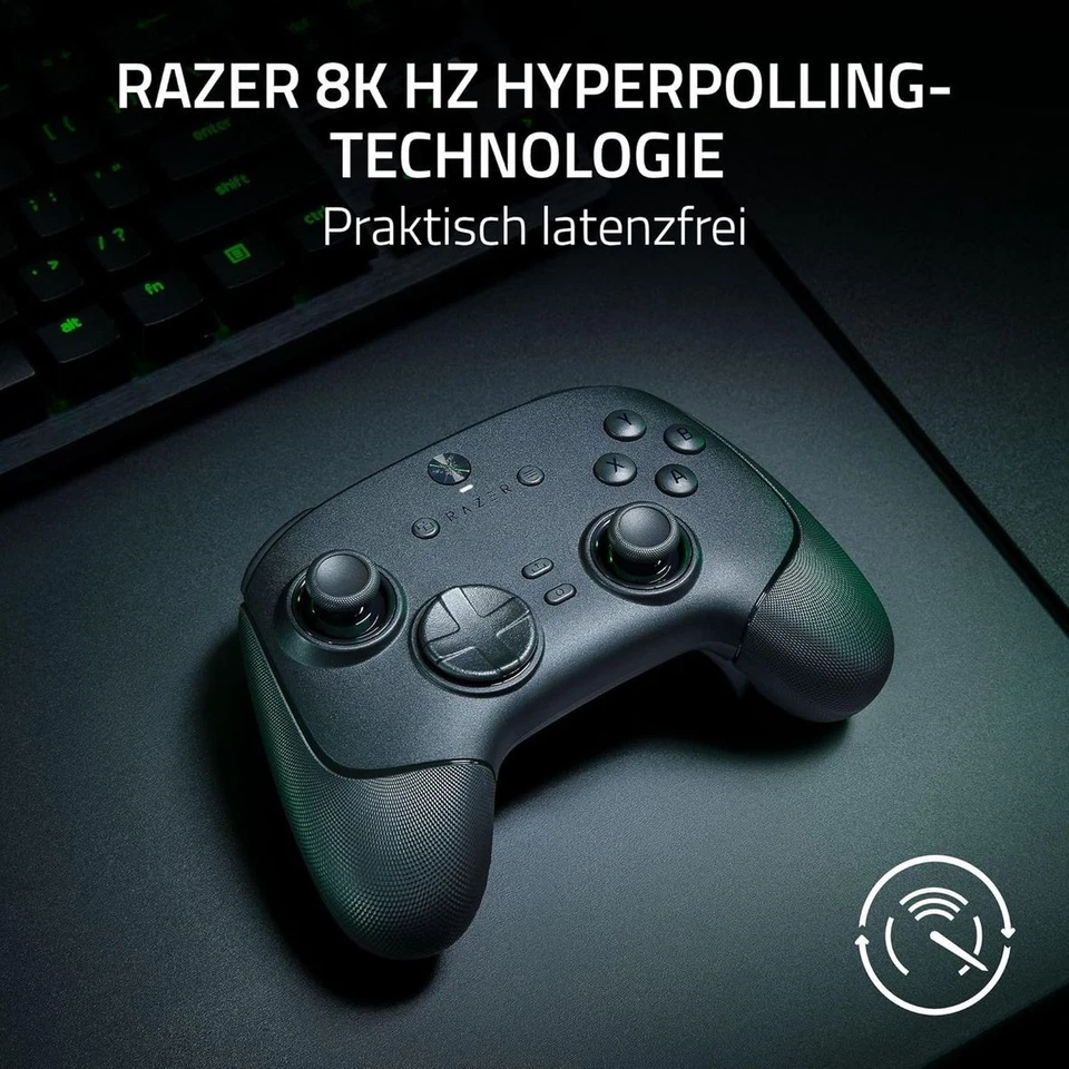 Razer Wolverine V3 Pro Kabellos 8000 Hz HyperPolling TMR Analogsticks 4 Mausklic - Immagine 2 di 4