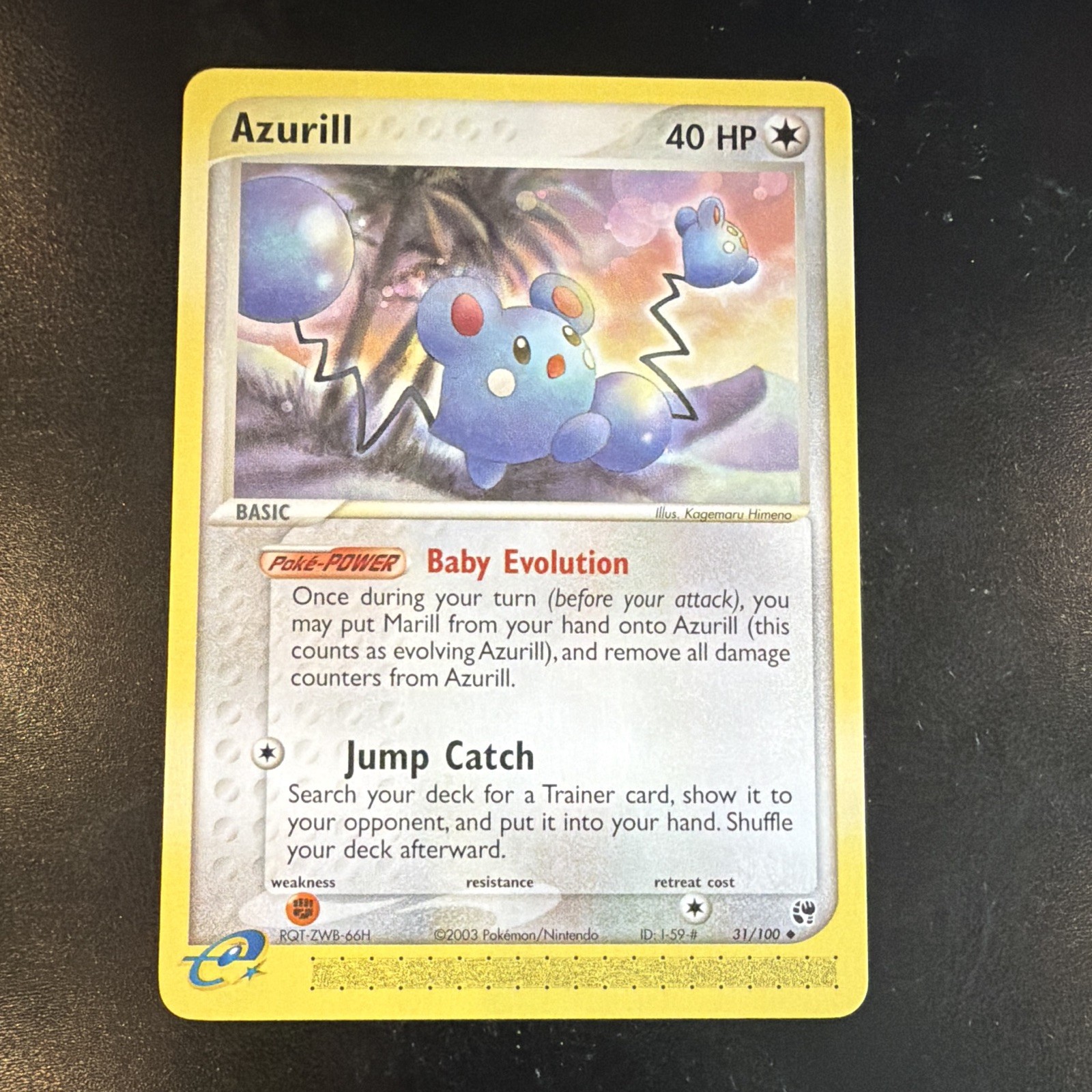 Pokémon TCG Azurill Sandstorm 31/100 2003