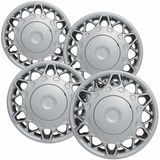 Set Of 4 Hubcaps 15 Inch Silver Abs Wheel Covers For 1997 - 2005 Buick Century Set Of 4 Hubcaps 15 Inch Silver Abs Wheel Covers For 1997 - 2005 Buick Century