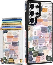 Samsung Galaxy S25 Ultra Cute Kawaii Leather Phone Case - Fashion Collage Design