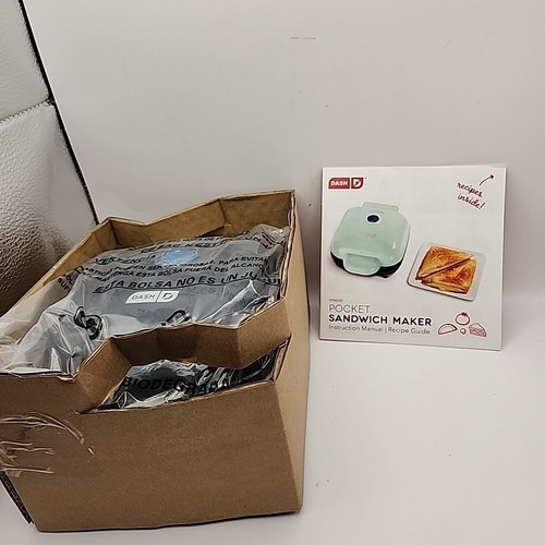 Sandwichera Dash Calenta Rápida 420 vatios Antiadherente Fácil Limpieza Negra Nueva Caja Abierta - Imagen 2 de 11