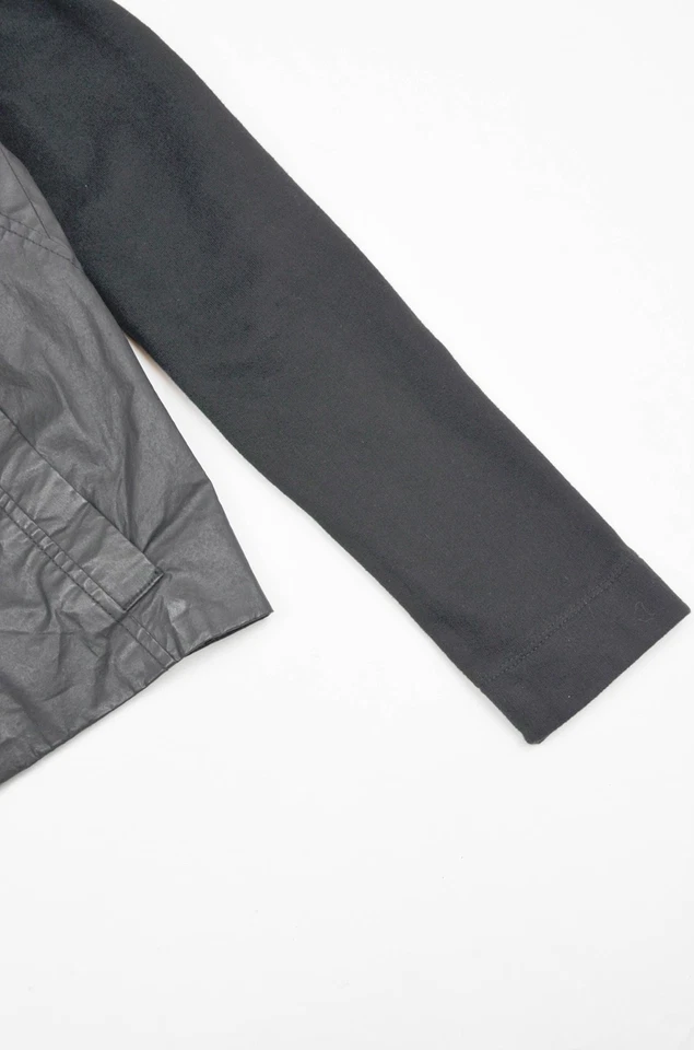 Chaqueta Helmut Lang - Negro Encerado Asimétrico Avant-Garde - Talla P - Imagen 4 de 4