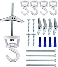 Swivel Swag Hooks for Ceiling Hanging - Heavy Duty Ceiling Hangers for Plants & 