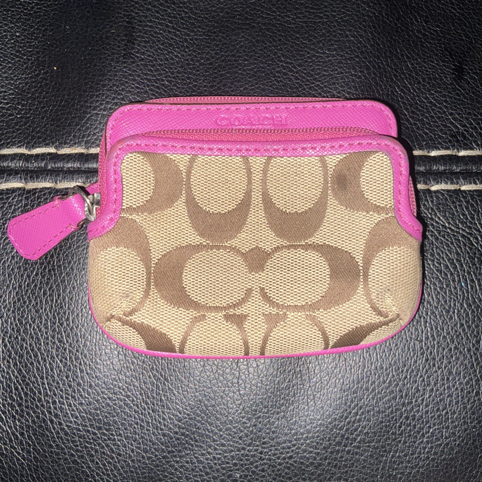 Women Coach Wallet Stylish Leather Card Holder for Her