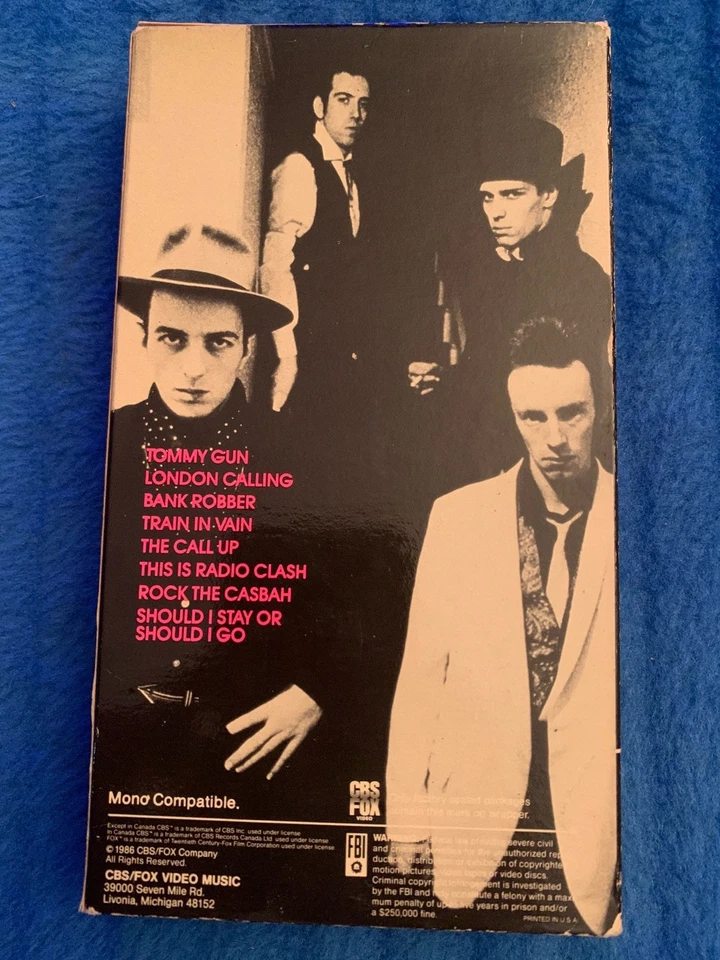 The Clash This Is Video VHS 1986 Movie Concert Music punk UK London calling 77 - Image 2 of 4