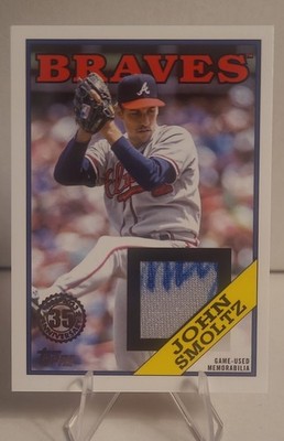2023 Topps Series 1 - 1988 Topps Baseball Relics John Smoltz Autograph RARE Read