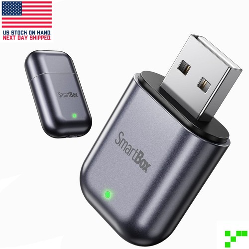 Burnt Sugar Wireless CarPlay Adapter for iPhone USB Dongle iOS 10+ WiFi + BT 5.3