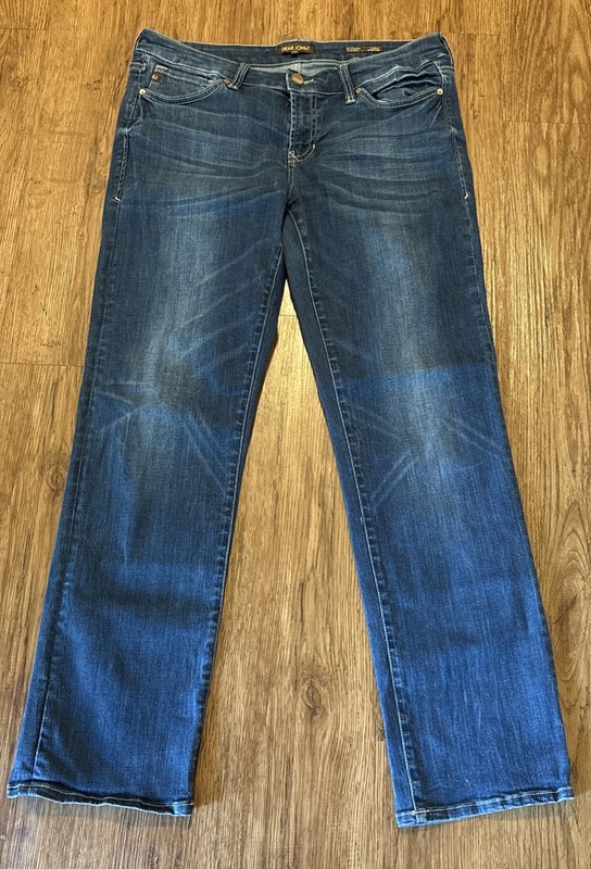 Dear John Playback Cuffed Jeans Womens Size 29 Medium Wash Straight Leg