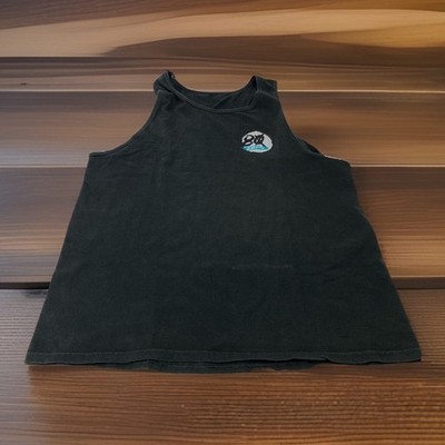 80 Eighty Men s L Large Black Graphic Print Tank Top Sleeveless T Shirt