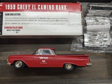 1959 Chevy El Camino Ertl Collectibles Diecast Metal Bank, Wix Filters