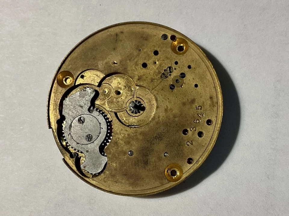 Waltham Pocket Watch Movement Size 6s Grade J  good balance -Parts  - Image 2 of 4