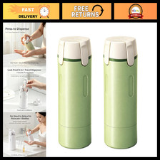 4-in-1 Travel Dispenser Bottle, 30ML Refillable Container, Press to Dispense, Po