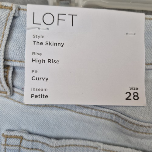 Loft Curvy Fit High Rise The Skinny Jeans Petite Staple Light Indigo Wash 28/6 - Bild 11 von 16