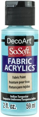 DecoArt SoSoft Stoff Acrylfarbe 2oz-Türkis-DSS2OZ-79